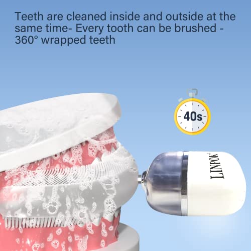 Yetişkinler için Ultrasonik Otomatik Diş Fırçasını Yükseltin, Diş Beyazlatma Fırçası için U Şekilli Elektrikli Diş Fırçaları