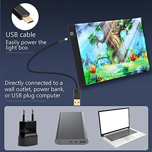 A4 kopyalama panosu ışık Kutusu, USB Güç USB Güç Artcraft ışık Kısılabilir A4 Izleme Artcraft Animasyon Kroki Çizim Aracı