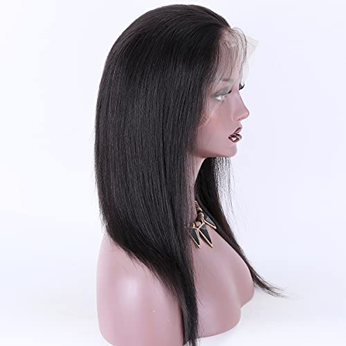 KUN Saç 360 Dantel peruk insan saçı peruk Brezilyalı işlenmemiş insan saçı Ön Koparıp Doğal Saç Çizgisi ıle Bebek saç ışık Yaki