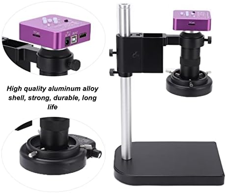LiebeWH USB Mikroskop, 51MP Dijital Mikroskop Kamera AC 100-240 V Cep Telefonu Tamir Mikroskop Kamera ile Ayarlanabilir Standı