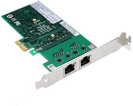 Runshuangyu Intel 82575 Çip Çift RJ45 Bağlantı Noktası 1 Gbps PCI-E X1 LAN Gigabit Ethernet Ağ Kartı Adaptörü