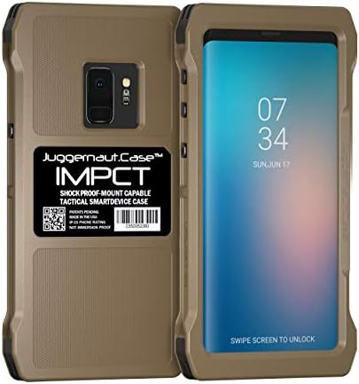 Juggernaut.Kılıf-Galaxy S9 IMPCT-ABD'de Üretilen Askeri Sınıf, Taktik Akıllı Telefon Kılıfı-Düz Karanlık Dünya