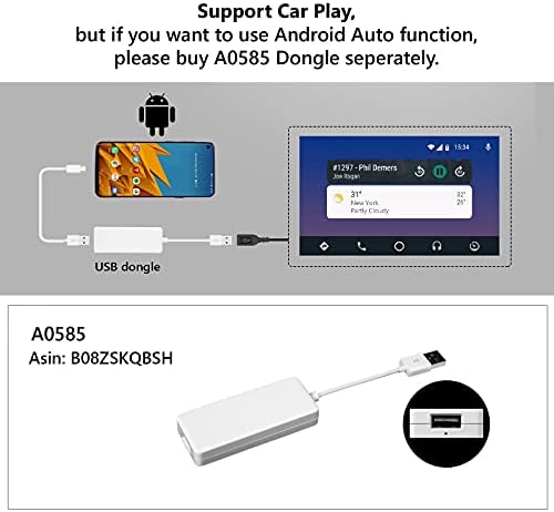 2021 Kış Android 10.0 Çift Din Araba Stereo, Eonon Dört Çekirdekli Araba Radyo ile GPS Navigasyon / IPS Ekran, Dahili CarPlay