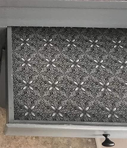 HDsticker Kendinden Yapışkanlı Vinil Zarif Çiçek Çekmece Astarı Raf Astarı Dolapları için Yapışkan kağıt Dresser Çekmece Duvarlar