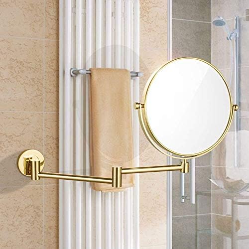 Nhlzj XİAOQİANG Makyaj Aynası 10X Büyütme Banyo Tıraş Aynası Çift Taraflı Yuvarlak 360 Döner Tasarım Uzatılabilir Banyo Aynası
