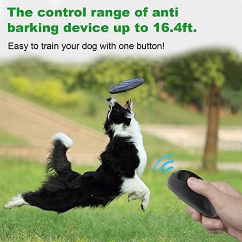 JZORI Anti Barking Kontrol Cihazı, 2 in 1 Ultrasonik Köpek Bark Caydırıcı Köpek Eğitim Yardımı, 16.4 Ft Açık Kapalı Sonic Anti-bark