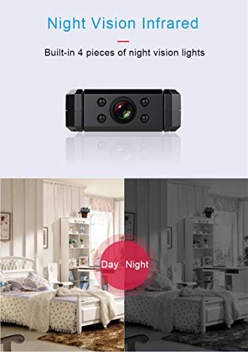 4K 180 ° Miniİ IP Kamera,Ev Güvenliği için WiFi Kablosuz Dadı Kamerası Akıllı Otomatik İzleme, Bebek Monitörü