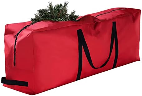 Cokino Tatil Dekor Depolama Noel Ağacı saklama çantası ile Dayanıklı Takviyeli Kolları ve Çift Fermuar Yapay Demonte Ağaçları