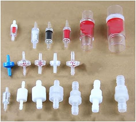 bzcemınd 1 adet Plastik Tek Yönlü Inline Çek Valf Gaz Hava Sıvı Su Sıvıları Tek Yönlü Vana PVC Hortum Konnektörleri, 10 (5 ×