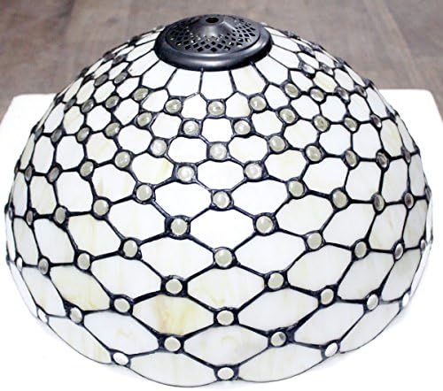 Tiffany Lamba gölge Değiştirme W16H7 inç Vitray Kristal Armut boncuk Abajur Masa Lambaları zemin lambası tavan armatürü İçin