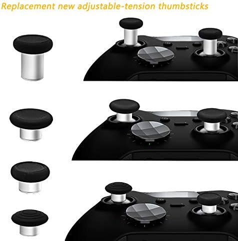 E-MODS OYUN 6 in 1 Metal Thumbsticks Kavrama Joystick Değiştirme için Elite Serisi 2 Kontrolörleri Xbox One - BK