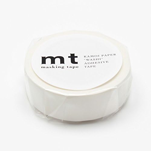 MT Solids Washi Kağıt Maskeleme Bandı, 3/5 x 33', Mat Beyaz (MT01P208)