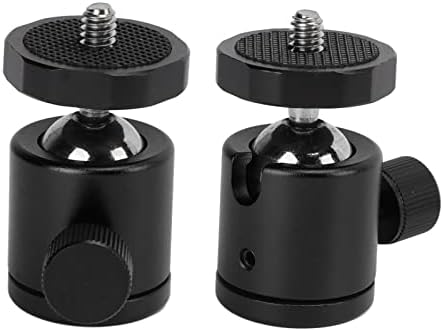 Shanrya Tripod Top Kafa, Top Kafa Dağı Hızlı Açı Dönüşüm Evrensel SLR Kamera için(Siyah)
