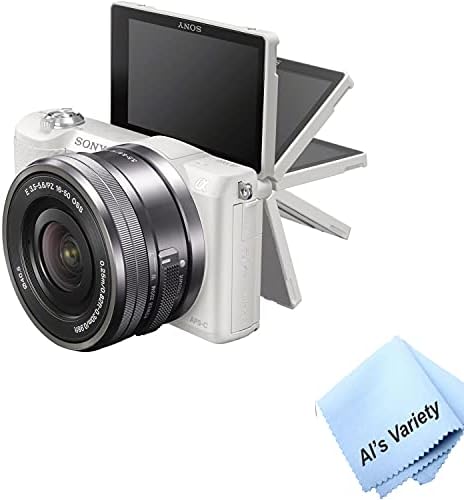 Sony Alpha a5100 (Beyaz) 16-50mm ve 55-210mm Lensli Aynasız Dijital Fotoğraf Makinesi + 32GB Kart, Tripod, Kasa ve Daha Fazlası