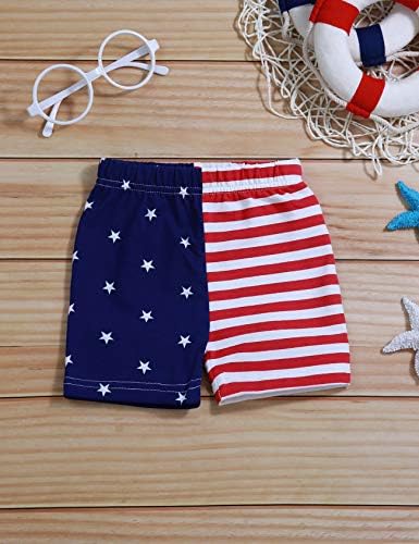 Erkek bebek 4th Temmuz Kıyafetler Mister Bağımsız Yelek Üst + Amerikan Bayrağı Şort Bebek Erkek Bebek Bağımsızlık Günü Giysileri