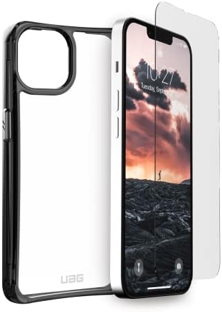 UAG iPhone 13 Pro Kılıf [6.1 inç Ekran] Plyo, Kül ve iPhone 13 Pro [6.1 inç Ekran] Premium Çift Güçlendirilmiş Cam Kalkan Artı