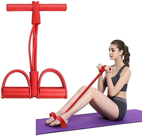 RTGFS Dişli-Bacaklar İşlevli Çekme Pedalı Yoga-Direnç-Bantları Egzersiz Fitness Güçlü Sit-Up