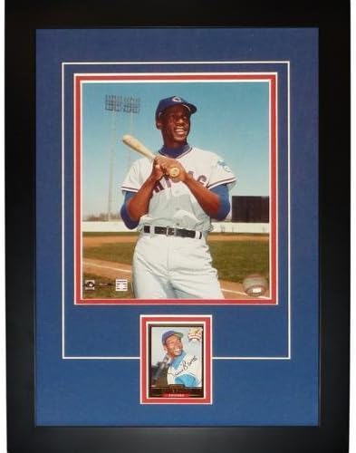 Ernie Banks İmzalı Chicago Cubs İmza Serisi Kart Çerçevesi-MLB İmzalı Beyzbol Kartları