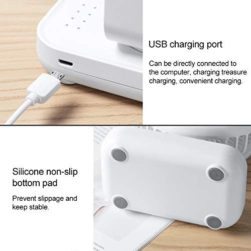 Youanshanghang Cep Soğutma Fanı D606 4 W USB Şarj Edilebilir Taşınabilir Dört-Hız Ayarlanabilir masaüstü vantilatör, Şık ve Güzel,