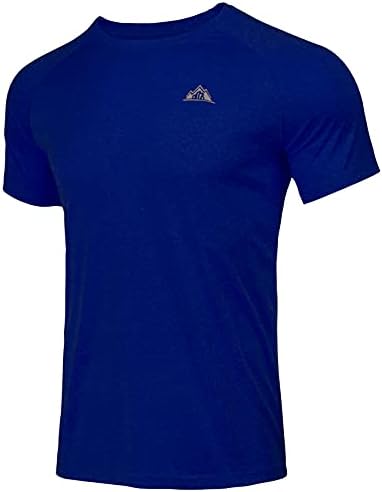 MOERDENG erkek Kısa Kollu Koşu Gömlek UPF 50 + Güneş Koruma SPF Hızlı Kuru Atletik Egzersiz T-Shirt