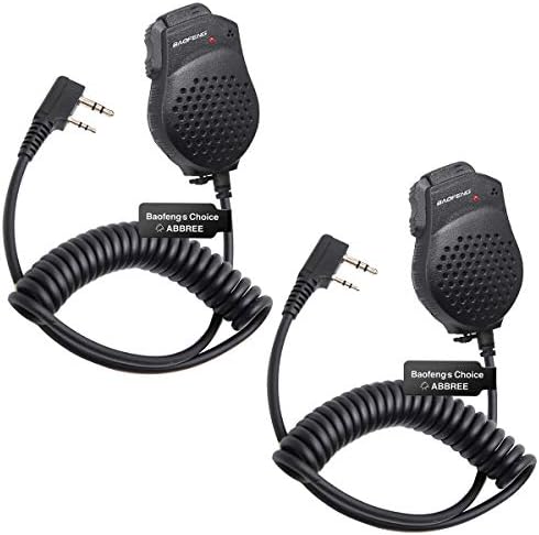 Orijinal Baofeng UV-82 2 Çift PTT Omuz Hoparlör Mikrofon Mikrofon için Baofeng UV-82 UV-82HP GT-5TP GMRS-V1 MURS-V1 Taşınabilir
