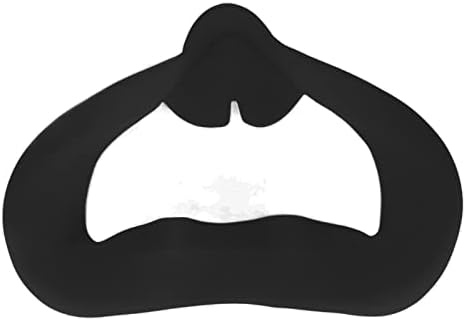 Jınyı VR Gözlük Silikon Göz Maskesi, Quest 2 için VR Sweatproof Nefes Alabilen Konfor (Siyah)
