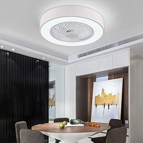 Orillon Modern Macaron Gömme Montajlı tavan vantilatörü Kapalı Mutfak Banyo Yatak Odası için ışık, Uzaktan LED 3 Renkli Aydınlatma