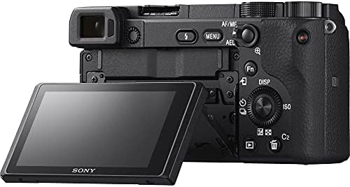 Sony A6400 Siyah Aynasız fotoğraf makinesi Gövdesi sadece, SanDisk Yüksek Hızlı 128Gb Hafıza Kartı + 67mm Makro Yakın Çekim ve