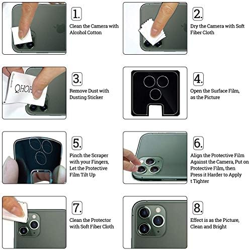 [3-Pack] Zekıng iPhone 11 Kamera Lens Koruyucu için Tasarlanmış [Kameralar Flaş Daire Ekleyin] Ultra-ince 9 H Temperli Cam HD