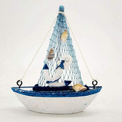 GzxLaY Hediye Ahşap Yelkenli Tekne, Mini Yelkenli Tekne Modeli, Vintage Denizcilik El Yapımı Ahşap Yelkenli Dekorasyon, Mini