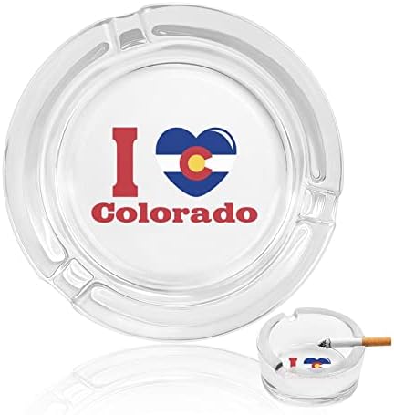 Colorado Cam Küllük Çapı 3.3 Şeffaf Sigara plaka Ev Ofis Masa Kullanımı için Kapalı veya Açık Masa Dekorasyon