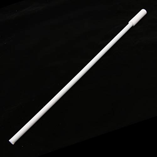SDENSHI 30cm Karıştırma Çubuğu Retriever-12 İnç Uzunluk - Saf Beyaz, PTFE Kaplı, Laboratuvar