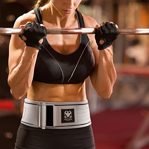 Astra Fitness-Otomatik Kilitleme Ağırlık Kaldırma Kemeri-Erkekler ve Kadınlar için Ayarlanabilir Naylon Spor Salonu Egzersiz