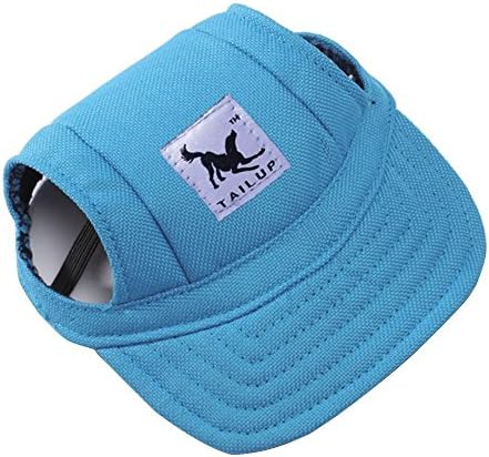 BBEART Köpek Şapka, köpek Güneş Koruyucu Şapka beyzbol şapkası Açık Spor Şapka Kulak Delikleri ile Çene Kayışı Ayarlanabilir