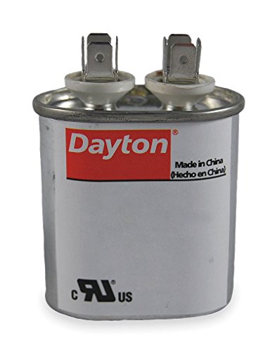 Dayton 2MDV4 Oval Motor Çalıştırma Kondansatörü, 5 Mikrofarad Derecesi, 370VAC Voltaj