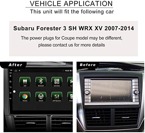 Stereo Alıcıları GPS Navigasyon için Subaru Forester 3 SH WRX XV 2007-2014, Android 10 Radyo ile Apple Carplay Android Oto 9