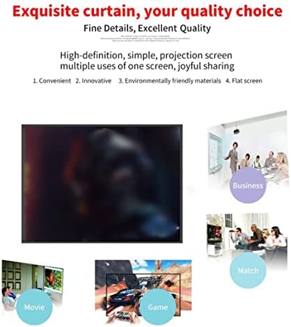 JTRJ Led projeksiyon perdesi Taşınabilir 16:9 Polyester Açık Film Ekranı Seyahat Ev Sineması DLP Projektor