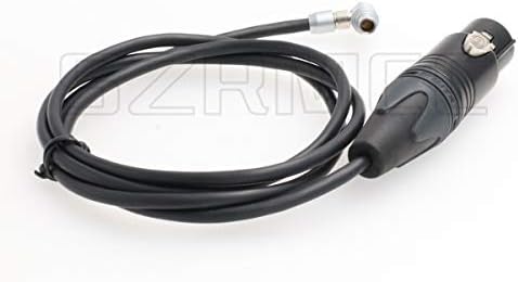 SZRMCC Z KAM E2 veya ARRI Alexa Mini Kamera Ses Giriş Kablosu Neutrik XLR 3 Pin Dişi 00B 5 Pin (Dik Açı, 60 cm)