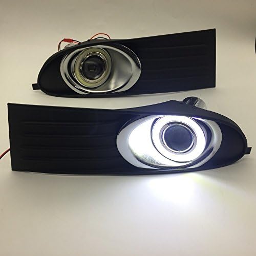 AupTech LED Melek gözler DRL sis ışık İle H11 55 W Halojen Ampuller için Dodge Journey JC 2009 2010 2011 2012