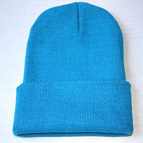 Tıknaz Bere Şapka için Kadın Erkek Kış Şapka Bayan Kaflı Beanies Örme Kafatası Kap Yumuşak Sıcak Kar Kayak Şapka