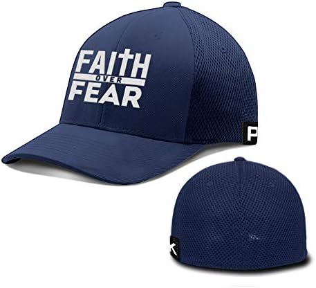 Baskılı Kicks İnanç Korku Üzerinde Flex Fit Şapka Dini Hıristiyan beyzbol şapkası