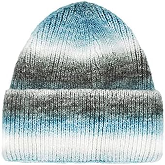 Hımbıl Beanies Şapka Kadınlar için Kızlar için Degrade Gökkuşağı Streç Kap Kablo Kafatası Kayak Şapka Paskalya Hediyeler