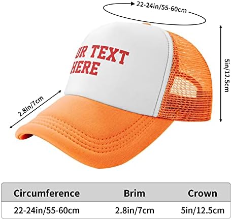 Özel Unisex Ayarlanabilir Beyzbol Şapkası Kişiselleştirilmiş Metin Beyzbol Şapkası, Kendi Resminizi Tasarlayın Fotoğraf Metin