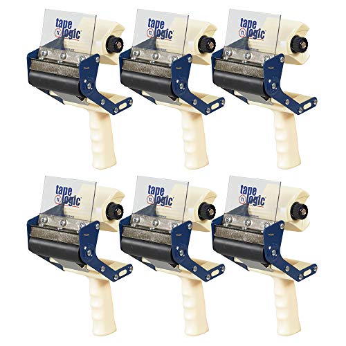 Bant Mantığı (6 Paket) Ağır Hizmet Tipi Karton Sızdırmazlık Bandı Dispenseri, 4, Mavi / Beyaz