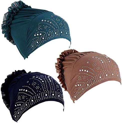 Luckystaryuan 3 Paketi Kanser Şapkalar Kadınlar için Bere Kap Şapka Kanser Hastaları için
