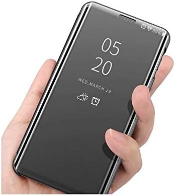 Chenyouwen Cep telefonu kılıfı Büyük Kaplama Ayna Sol ve Sağ Kapak Çevirin Braketi Kılıf ıçin Huawei P20 Lite 2019 / Nova 5i(Siyah)