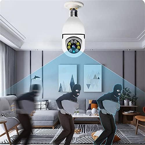 Ev Uzaktan Güvenlik Mini Kamera Kablosuz Wifi Panoramik Akıllı Yüksek Çözünürlüklü Tam Renkli Çift Ampul Gözetim Kamera Yüksek