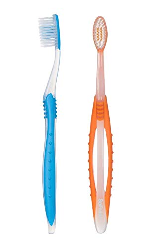 SoFresh Yetişkin Manuel Diş İpi Diş Fırçası Geniş Kavrama - 2 Paket - Renkler Değişir