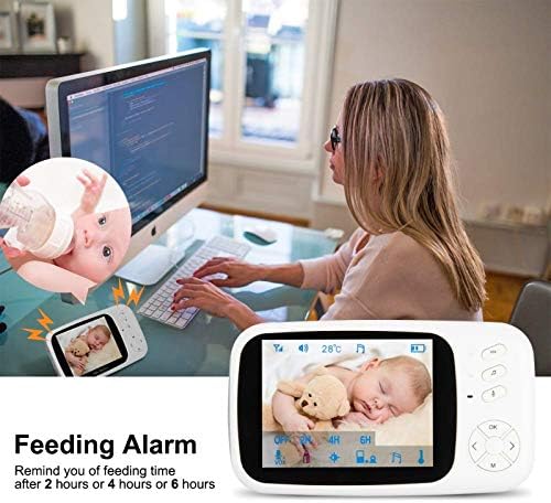 zmtzl bebek izleme monitörü Kamera ve Ses 3.5 İnç Ekran 2.4 Ghz Kablosuz Video bebek kamera monitörü Gece Görüş Sıcaklık Sensörü