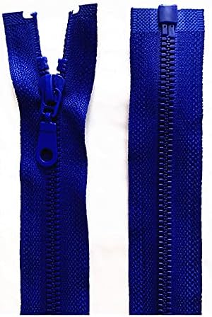 2-5 Parça, 5 Numara 25-70 cm Ayrılabilir Reçine Fermuar Açık Kilit Plastik Zip Dikiş Seti (Renk: Koyu Mavi, Boyutu: 50 cm)